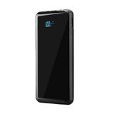 10000mAh POWERBANK, DAHİLİ TYPE-C, LIGHTNING VE MICRO USB KABLOLU LCD GÖSTERGELİ TAŞINABİLİR HIZLI ŞARJ CİHAZI
