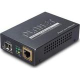 1000Base-X to 10/100/1000Base-T 802.3at PoE Media Converter, LC Fiber Interface, Supports Multi / Si