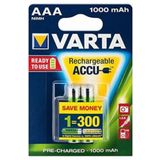 1000mah Şarjlı Aaa Ince Pil