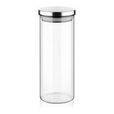 1000ML Vakumlu Metal Kapaklı Borosilikat Cam Kavanoz (8.5CM*20CM) 1 Adet