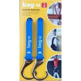 1000NAR 2'li Mavi Bag-U Araba Koltuk Kancası / Çanta Asma Aparatı / Askılık / Bebek Arabası Askı Aparatı - Lacivert