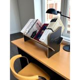 1000Nar Masaüstü Portatif Kitaplık / Ofis Kitaplığı / Antrasit Atatürk İşlemeli / 45CM x 14,5cm x 21CM - Atatürk İmzalı - MDF