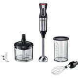 1000W Paslanmaz Çelik Blender Seti, Siyah, Ergonomik ve Şık Tasarım - Ahşap