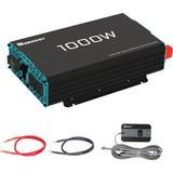 1000W Pure Sine Wave Inverter 12V Dc To 120V Ac Converter For Home, Rv, Truck, Off-Grid Solar Power 110V With Built-In 5V/2.1A USB Port, Hardwire Remo