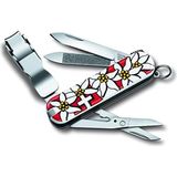 1001 0.6463.840 Nailclip 580 Edelweiss Desenli Tırnak Makaslı Çakı - SECENEK