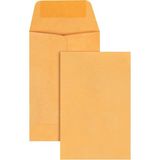1001 #1 Bozuk Para ve Küçük Parça Zarfı, 28 Lb. Kahverengi Kraft, 5.7x8.9 Cm, 500'LÜ Kutu (50162)