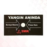 1001 10 Adetli Yangın Ihbar Butonu Yedek Camı, Buton Camı, Yedek Cam
