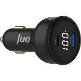 1001 100W LED Ekranlı Type-C + Usb-A Araç Şarj Aleti iPhone & Android & Notebook Araç Içi Şarj Ciha - özellık