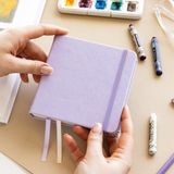 1001 12X12 cm Sert Kapak 80 Yaprak 140 Gr. Eskiz Defteri - Sketch Book - Lila