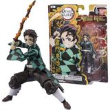 1001 13 cm Demon Slayer Tanjiro Hinokami Kagura Figür - Ultimate Legends Hd Serisi, Ultimate Legends Hd - Ahşap