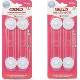 1001 2 Paket Çocuk Güvenlik Kilidi (Toplam 4 Adet) - 17 cm Uzun Çok Amaçlı Bebek Çekmece ve Dolap K