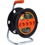 1001 20 Metre Makaralı Uzatma Kablosu 3x2.5mm Ttr – 4 Prizli, IP20, Güç Göstergeli, Dayanıklı Dı - Çok Renkli