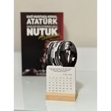 1001 2026 Atatürk Takvimi Ahşap Ayaklı Atatürk Temalı Mini Özel Tasarım Takvim, Atatürk 2026 Takv