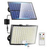 1001 268 Led'li Solar Projektör 60W Güneş Enerjili 5 mt Kablo Sensörlü Kumandalı Heroled Dış Meka - secenek