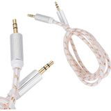 1001 3.5mm Erkek-Erkek Stereo 1 Metre Kutulu Altın Örgülü Aux Kablo, Jack Ses Kablosu, Yüksek Kalite - özellık