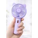 1001 3 Modlu Şarjlı El Fanı 3 Kademe Seyahat Masaüstü Vantilatör Taşınabilir Mini Fan F136 (Mor)