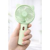 1001 3 Modlu Şarjlı El Fanı 3 Kademe Seyahat Masaüstü Vantilatör Taşınabilir Mini Fan F136 (Yeşi