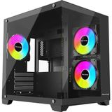 1001 3 Rgb Fanlı Temperli Cam Panel Boş M-Atx Gaming Oyuncu Bilgisayar Kasası - 1000 W