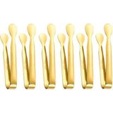 1001 304 Çelik 6 Lı Mini Gold 11 cm Buz ve Şeker Maşası CIN624SR-6