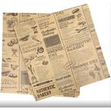 1001 36X24 Ebadında, Ağırtılmamış Kraft Kağıt Üzerine Asorti (Gazate - Yemek Çizimleri - Menü