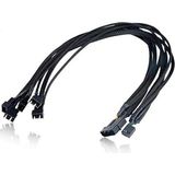 1001 4354 Flexa P5 5 Port Çıkışlı Pwm Fan Çoklayıcı Çoğaltıcı 4 2 Pin Splitter Kablosu - SECENEK