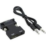 1001 4499 Ses Destekli HDMI To VGA Monitör Çevirici Dönüştürücü Adaptör - secenek