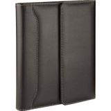 1001 4513 Ajanda Tarihsiz Kareli 17 x 24 cm Ajanda/defter Hesap Makineli Suni Deri Organizer, Siyah