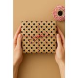 1001 5 Adet Ambalaj Kağıdı, Hediye Paket Kağıdı, Kraft Puantiye (70X100CM) | Hediye Paketi, Ambalaj - ölçü - tip
