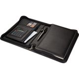 1001 5250 Ajanda Tarihsiz Kareli 17X24 cm Defterli 160 Yapraklı Fermuarlı Hesap Makineli Suni Deri Orga