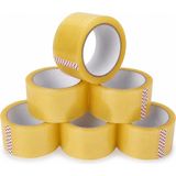 1001 6 Adet Koli Bandı 45MM x 100 Metre - Güçlü Yapışkanlı Şeffaf Ambalaj Bandı, Karton Kutu Pak - ölçü - tip