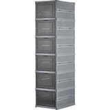 1001 6 Katlı Katlanabilir Organizer, Çok Amaçlı Ayakkabılık, Taşınabilir Portatif, 25.5 x 34.5 x