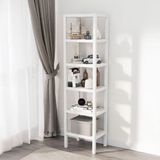 1001 6 Katlı Köşe Rafı | Banyo, Mutfak ve Kiler Için Yer Tasarruflu Organizer | Çok Amaçlı Plast