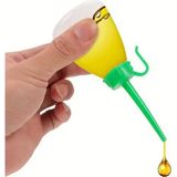 1001 60 ml Motor Siliikon Makina Makine Yağı Yağlama Plastik Şişesi Huni Ağızlı Damlalık Şişe