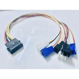 1001 6444 Ide Molex Pc Diy 4 Pin 4464P Molex To 6 Port Fan 2 Pin Çoklayıcı Kablo