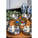 1001 6'lı 304 Kalite Paslanmaz Çelik 8,5 cm | Mini Çerezlik | Sosluk | Lokumluk | Sunum Kase Seti