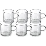 1001 6'lı Borosilikat Cam Mini Kupa Seti - 130 ml Tek Cidarlı, Altlıksız Türk Kahvesi ve Espresso Fi - 1 Adet - 0 - 200 ml