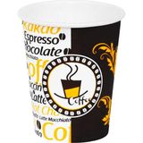 1001 7 Oz Desenli Kalın Karton Bardak, 180 ml Kağıt Bardak Çay ve Kahve Için 100 Adet (180, Mililitr