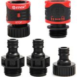 1001 95210 Premium Bahçe Hortumu Armatürü, Quick Connect, Su Durdurma ve Kilit Fonksiyonlu, 5 Parçal� - secenek - ölçü