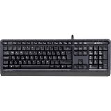 1001 A4 Tech FK10 F USB Türkçe Fn-Multimedya Siyah/gri Klavye