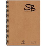1001 A5 140 Sf. Defter Kraft Kapak Spiralli Hafif Kağıt Kareli 70 Yp