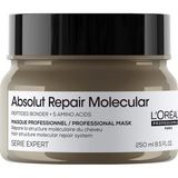 1001 Absolut Repair Molecular Tüm Yıpranmış Saçlar Için Yoğun Onarıcı Maske 250 ml - Beyaz - Gold