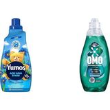 1001 Açık Hava Mavi Gelincik 1440ML + Omo Express Fresh Kötü Koku Karşıtı 1480ML Deterjan ve Yumu� - 1 lt