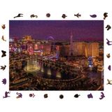 1001 Ahşap Puzzle Yetişkin - Vegas Geceleri - 450 Parça, 29 x 39 cm - Yapıştırıcı Folyo Dahil - B