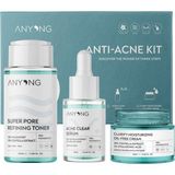 1001 Akne Karşıtı ve Gözenek Sıkılaştırıcı Karma-Yağlı Cilt Bakım Kiti (Tonik, Serum, Krem) - secenek