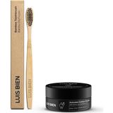 1001 Aktif Karbon Diş Temizleme Tozu 50 gr ve Bambu Diş Fırçası Set - secenek