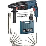 1001 Alman 3000 Watt Darbeli Matkap 5 Joule Kırıcı Delici Hilti + 1 Mandren + 15 Uç