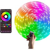 1001 Amber LED Pixel Rgb Magic Peri Işık - 5V USB Girişli, Bluetooth Uygulamalı, Uzaktan Kumandalı,