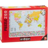 1001 Anatolian Puzzle - Dünya Haritası / 260 Parça Puzzle, #3319