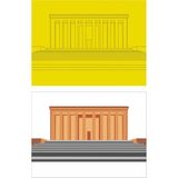 1001 Anıtkabir, 5 Adet Büyük Boy A4, Kum Boyama Kartı Seti-Red Castle KB-RC-055