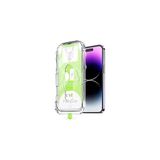 1001 Apple iPhone 13/13 PRO/14/16E Ile Uyumlu Hizalama Aparatlı ve Takılırken Cam Altında Toz Bırak - özellık